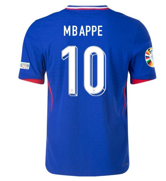 (image for) MBAPPE #10 France Home Jersey Player Version Euro 2024